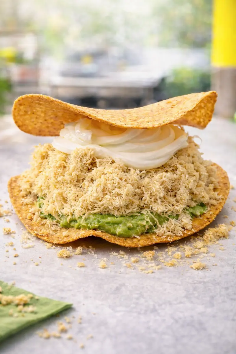 Tostada a la Siberia - especialidad de Mi Favorita Juárez